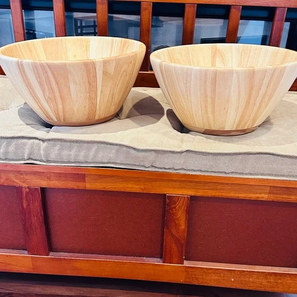 Hearth & Hand Natural Rubberwood Bowl - Picture 5 of 9